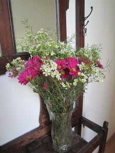 Flowers in the entry